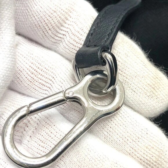 LOEWE hammock Medium 2WAY Hand Bag Leather Black/SilverHardware - Picture 9 of 14